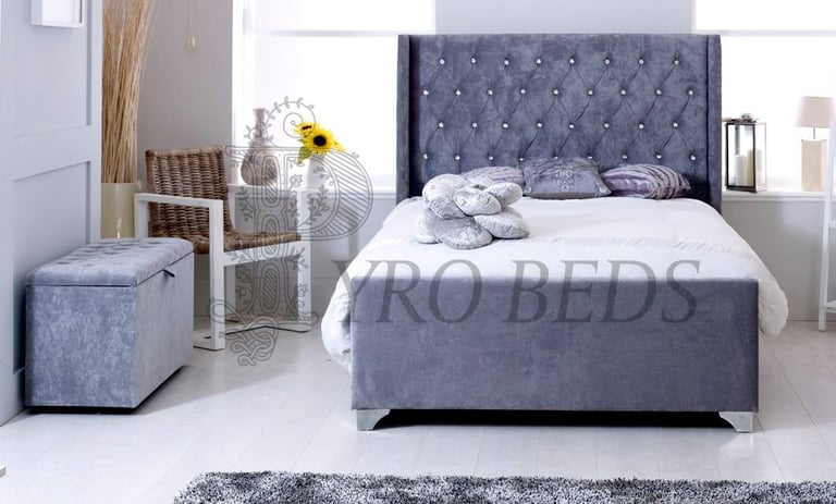 A Selection Of Luxury Double Bed Frames With Memory Mattress Included Available Asap