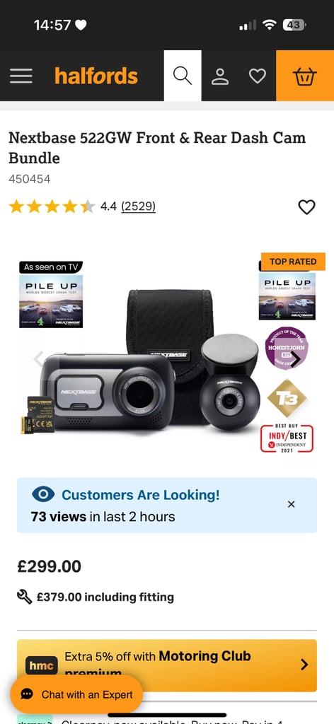 Next base dash cam x2 