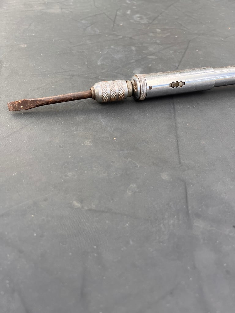 Vintage Industrial Spiral Ratchet Screwdriver