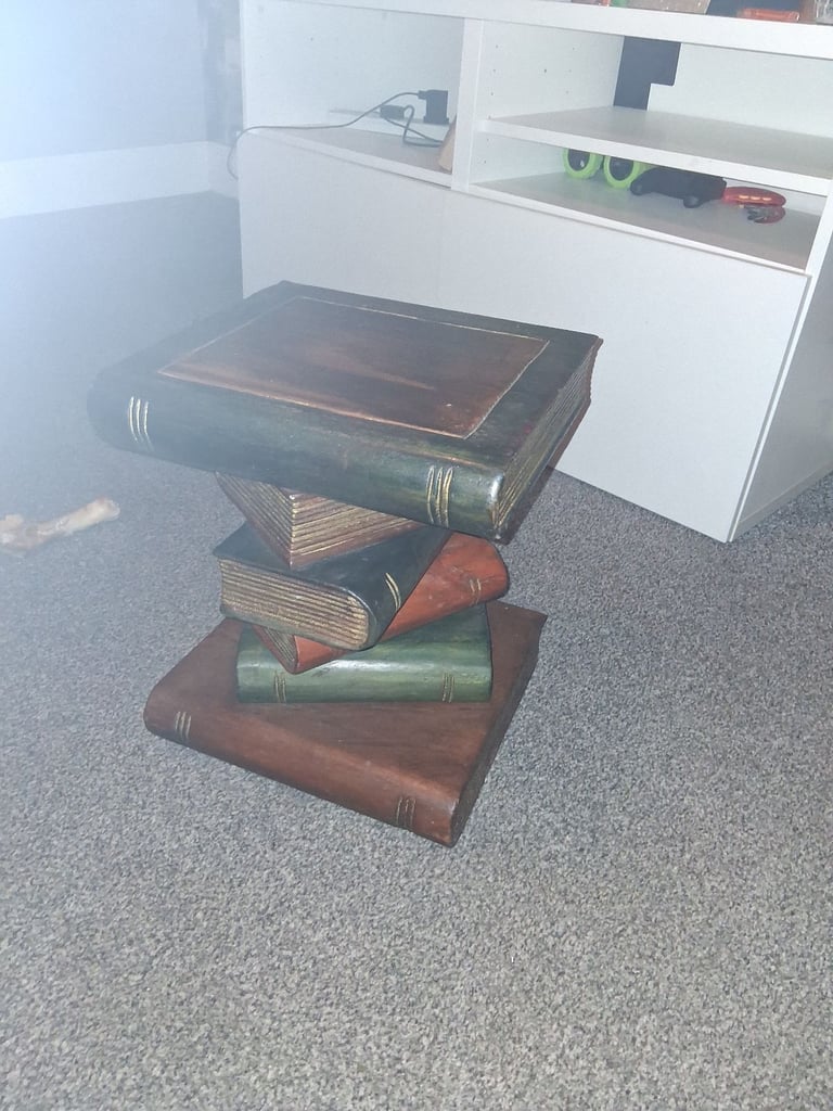 image for Solid wood side table