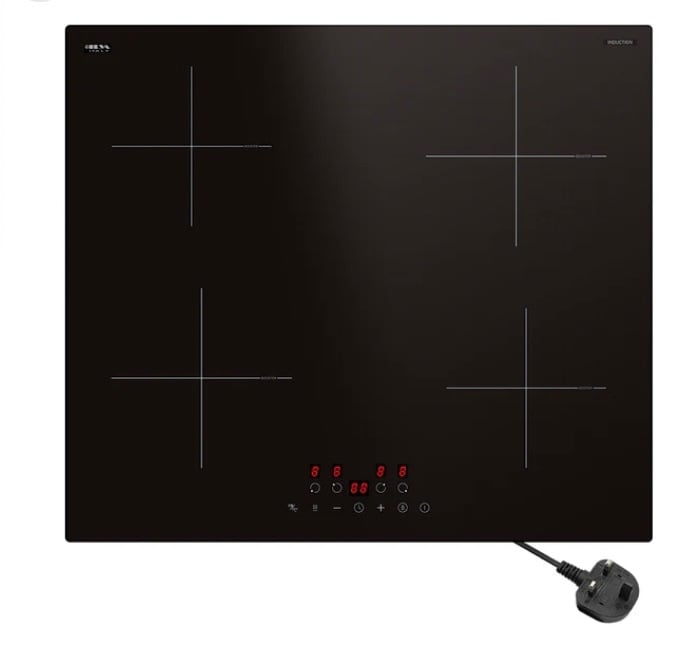 image for New- STARCHARTS Plug-in Induction hob with Italy ILVA Glass, 2.8kW, 4 Zones electric cooktops