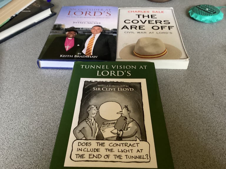 Cricket books about the MCC and Lords cricket ground