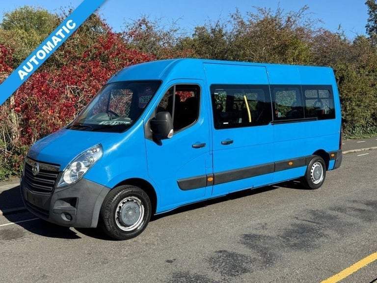 2013 13 VAUXHALL MOVANO 2.3 CDTI 3500 125BHP TECSHIFT/AUTO 17 SEATER LWB L3 H2 M