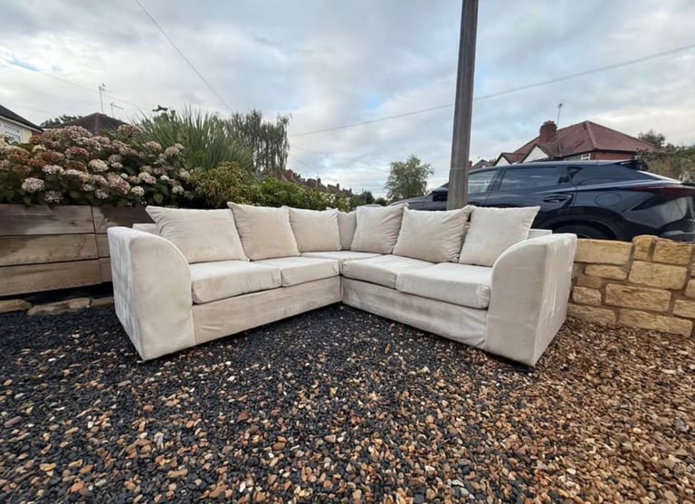 Beige Corner Sofa- See description 