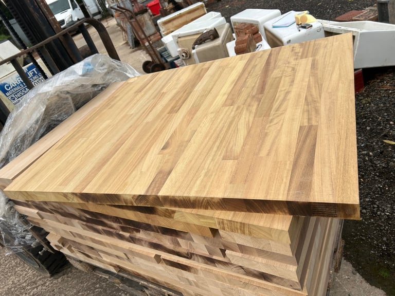 image for Solid Iroko Worktop Off Cuts (see description for prices)