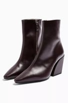 Topshop - Vegan Burgundy Boots - Size 35 / UK 2