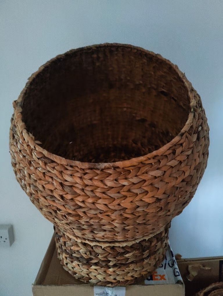 3 wicker cat beds