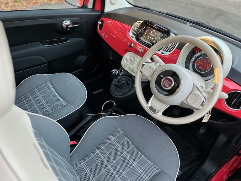 🚗 Fiat 500 Lounge 1.2 Petrol 2018 ULEZ ✅ Only 22,000 Miles | Excellent Condition MOT HISTORY 3DR