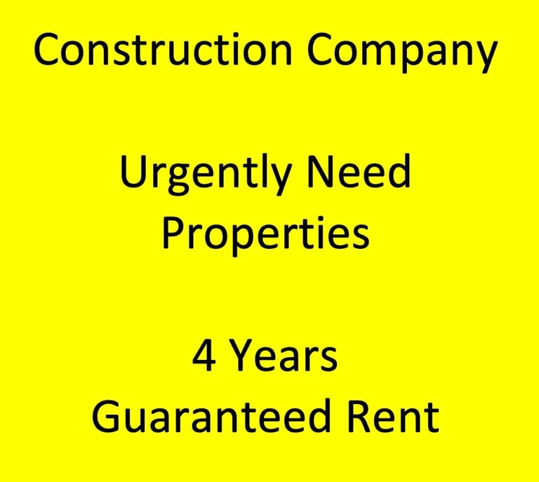 4 Years guaranteed rent for your property in Manchester - 2,3,4,5 beds needed