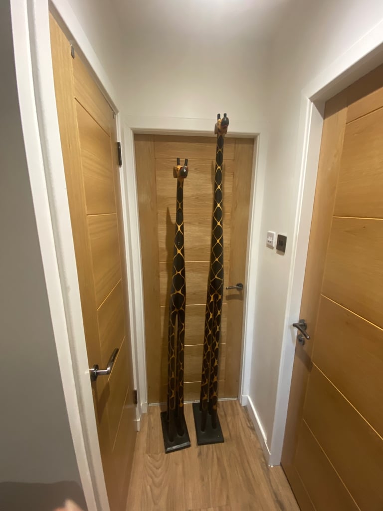 image for Vintage Wooden Giraffes