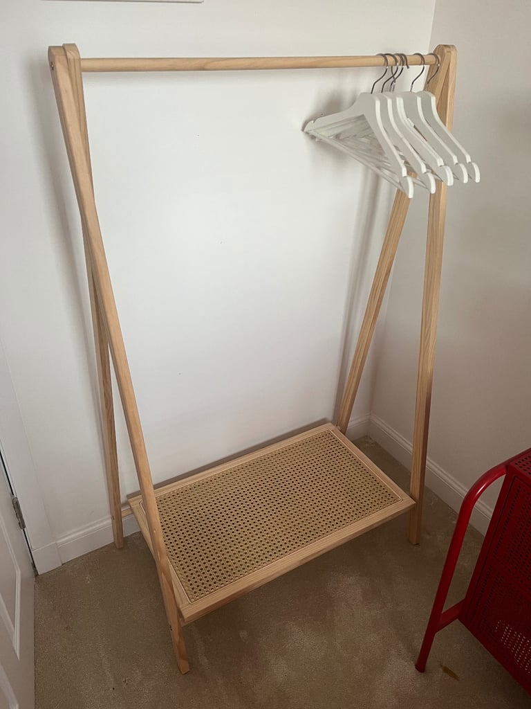 image for Clothes Rail and Shoe Rack in Rattan