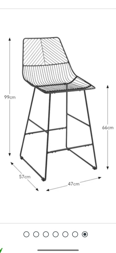 Dunelm Siena Bar Stools x3