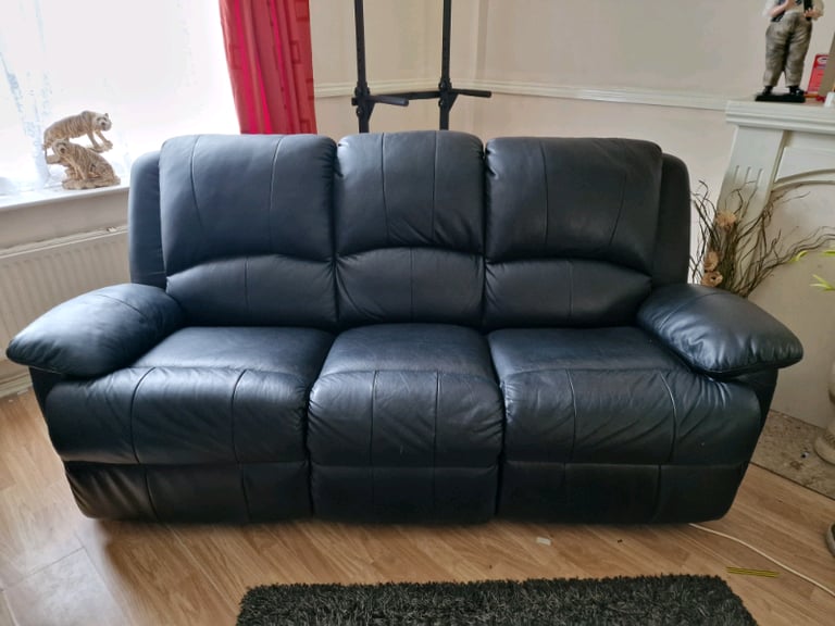 Black Leather Recliner Sofa Gumtree Matttroy
