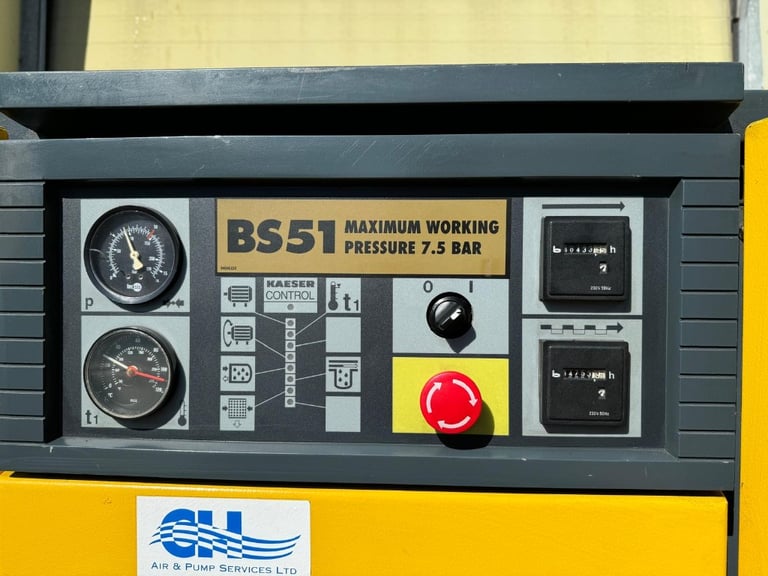HPC Plusair BS51 Air Compressor 30kW 7.5 Bar