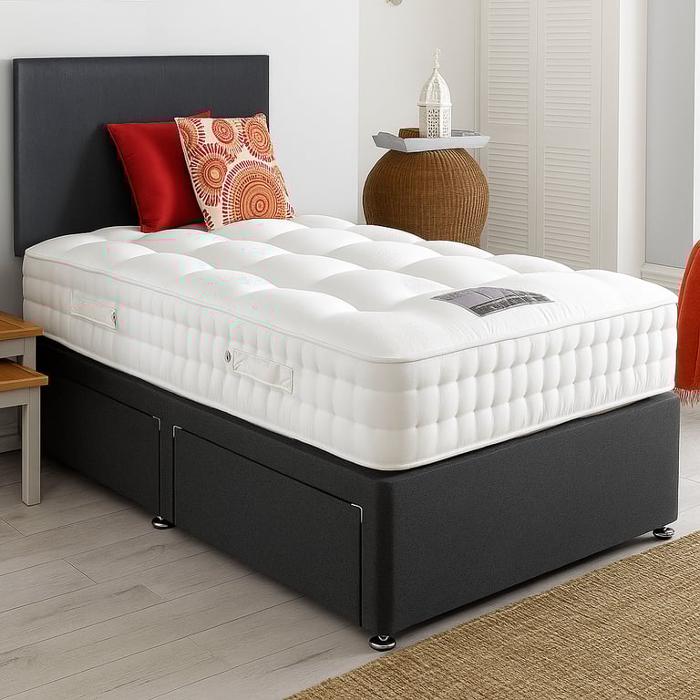 High Quality Divan Bed with Storage and Mattress – Elegant Solution for Comfortable Night’s Sleep