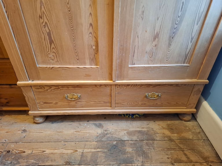 Antique Flat packed Sweedish Pine Wardrobe