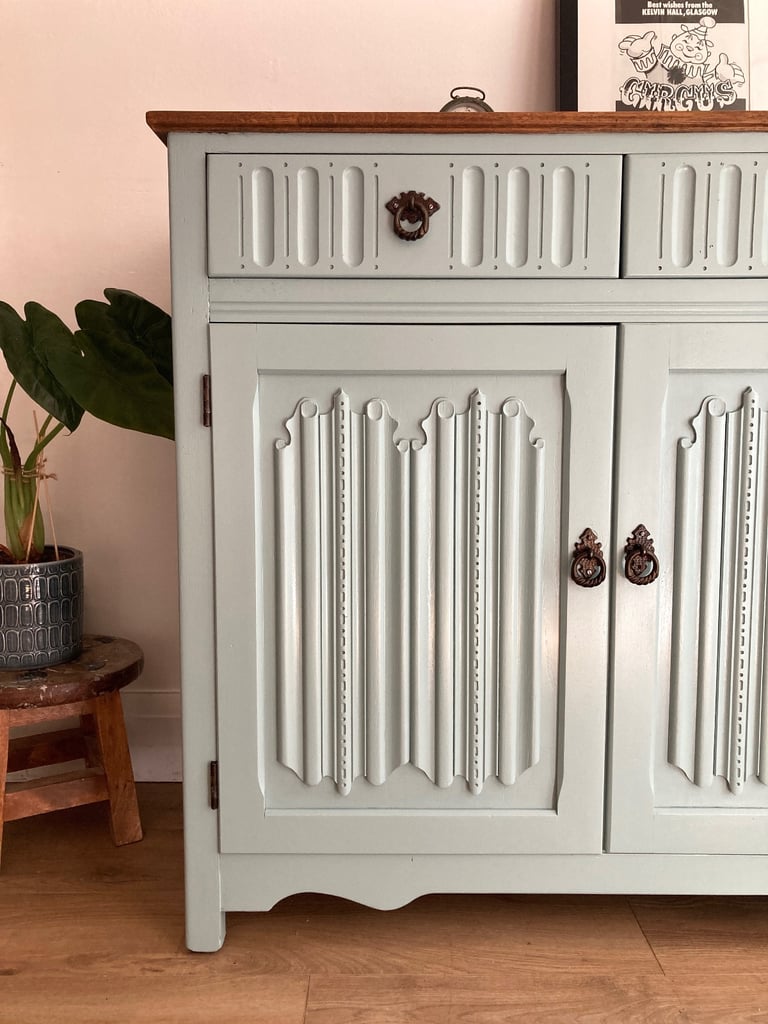 Lovely Hand Painted Refurbished Cabinet Cupboard Sideboard Delivery Available  