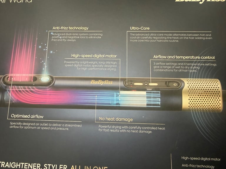 BaByliss Air Wand Hairdryer - NEW