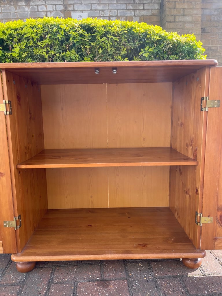 FREE DELIVERY Solid Wood cabinet with 2 doors , in good condition