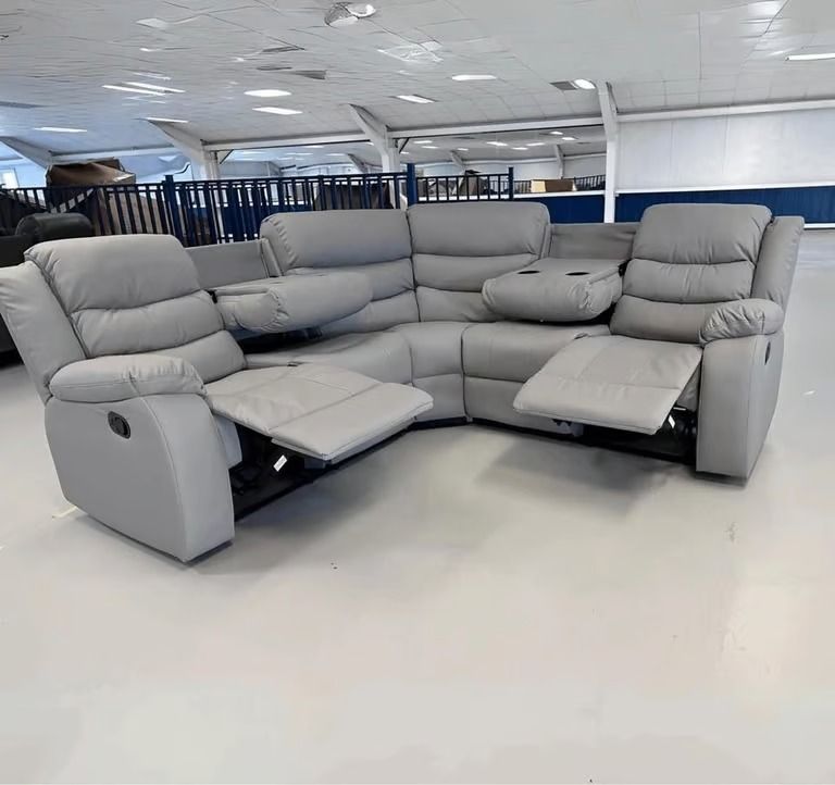 Good Quality Roma Recliner Sofa BRAND NEW ~~ Corner Grey Sofa Free Home Delivery ~~