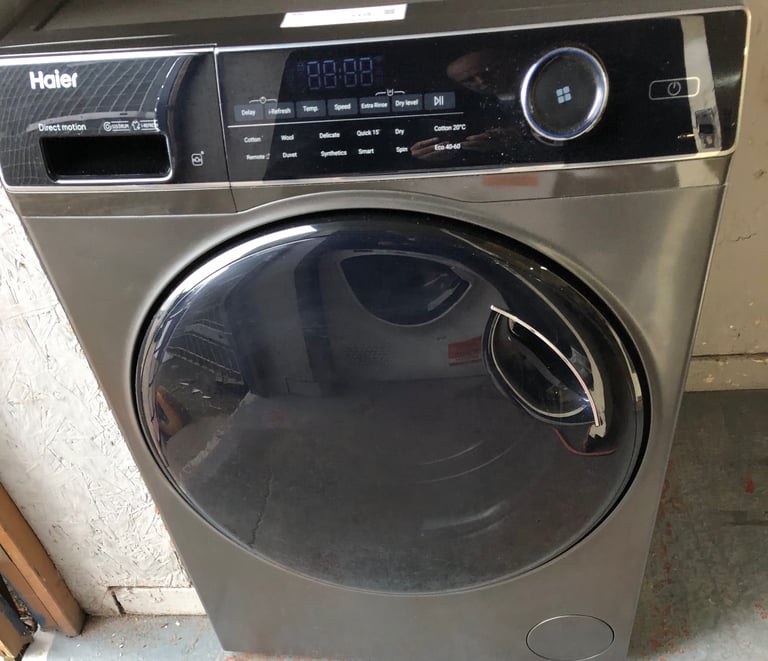 image for Silver Haier 10kg,1400 spin all in one washer dryer. Model HWD100-B14959S8U1 