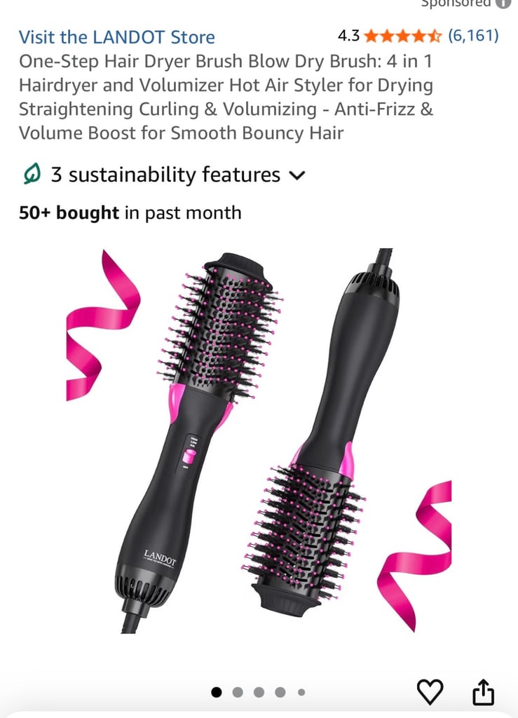 One step hair styler