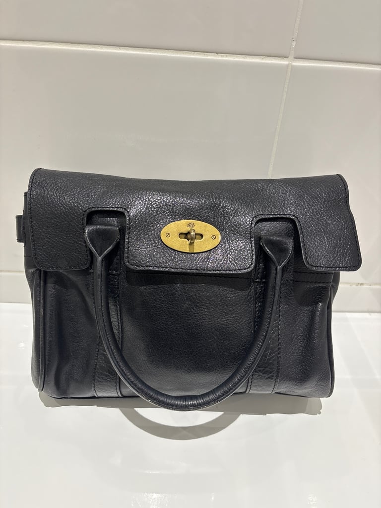 image for Black leather mini bag 