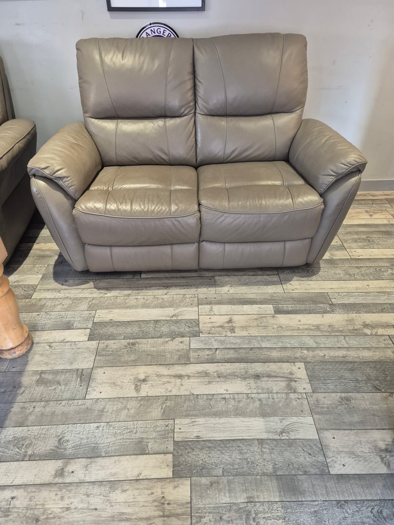 Absolutely stunning Stone Leather Sofa.
