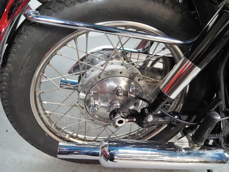 1957 BSA A7 total rebuild stunning ,stainless rims touring Rocket gold star look