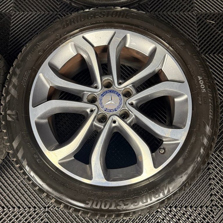 17" GENUINE MERCEDES C CLASS W205 GREY DC ALLOY WHEELS TYRES ALLOYS