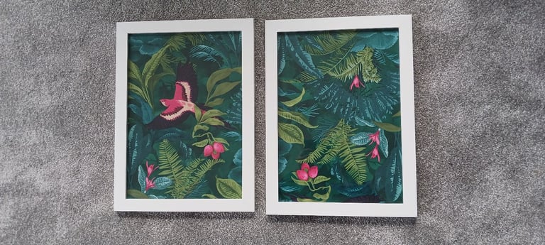 image for 2 x multi-coloured pictures