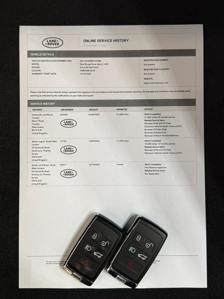 2023 Land Rover Range Rover Sport 3.0 P550e 38.2kWh Autobiography SUV 5dr Petrol Plug-in Hybrid A...