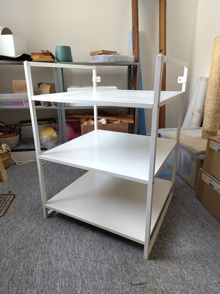 image for IKEA Jonaxel Shelf Unit White Metal