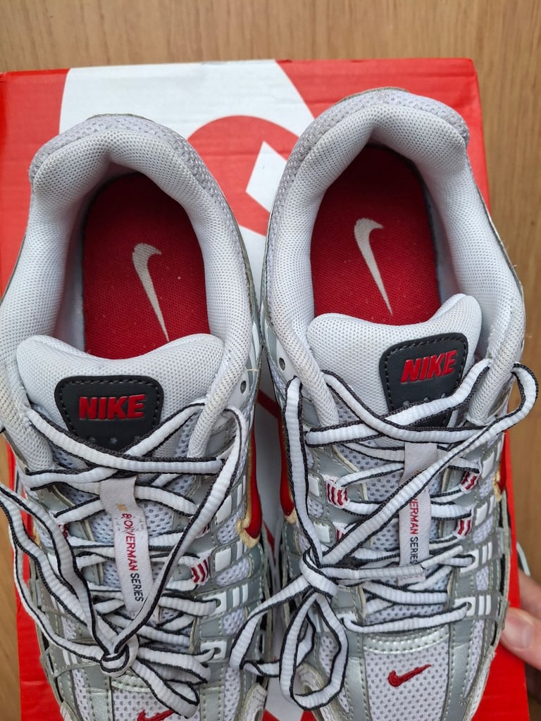 Nike p6000 white/varsity red UK5