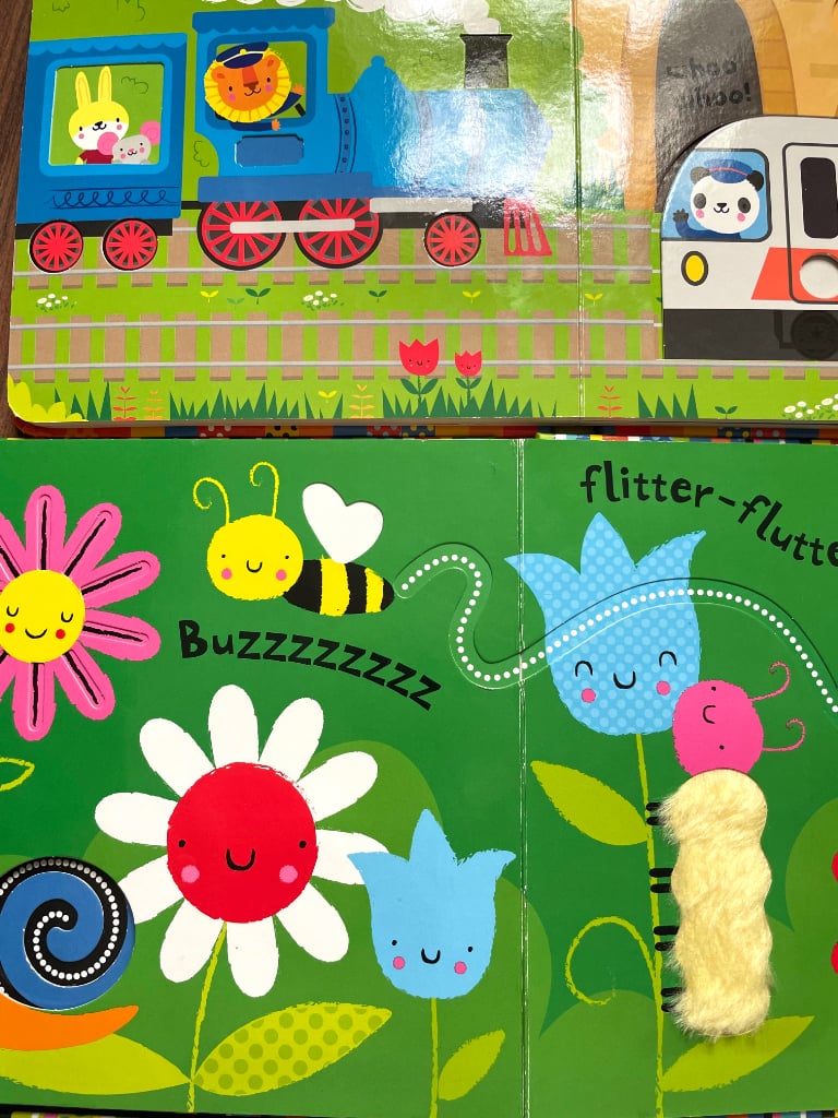 3 x Baby First Books Colourful Side Touch Fingertrail Bromley BR1