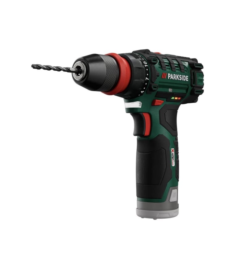 Brand New Parkside Cordless Drill 12V - Includes battery and charger and drill bits