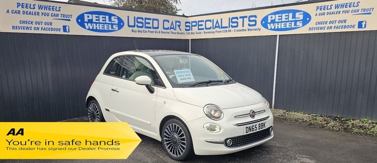 image for 2015 Fiat 500 1.2 Lounge Hatchback 3dr Petrol Manual Euro 6 (s/s) (69 bhp) Hatchback Petrol Manual