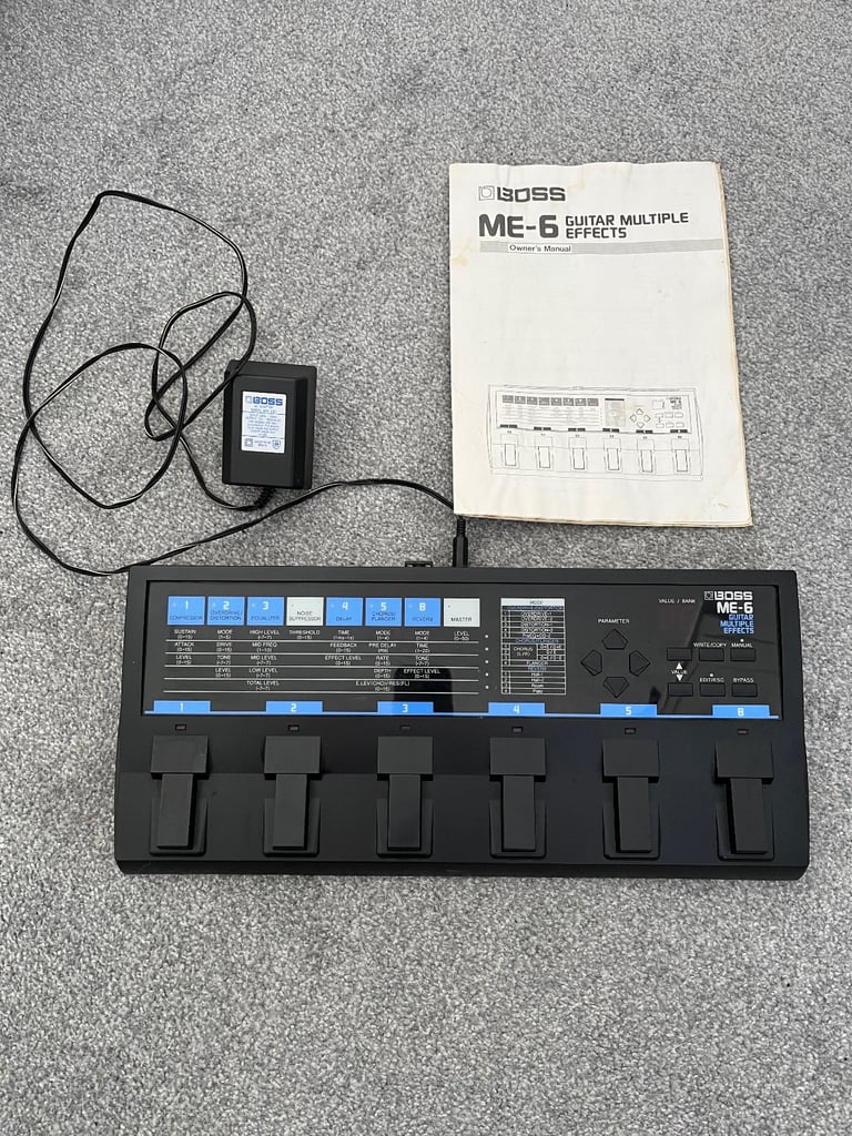 image for Boss ME 6 guitar multiple effects pedal