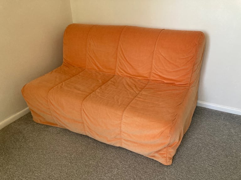 Double Futon bed / two seater sofa bed IKEA Lycksele with storage box