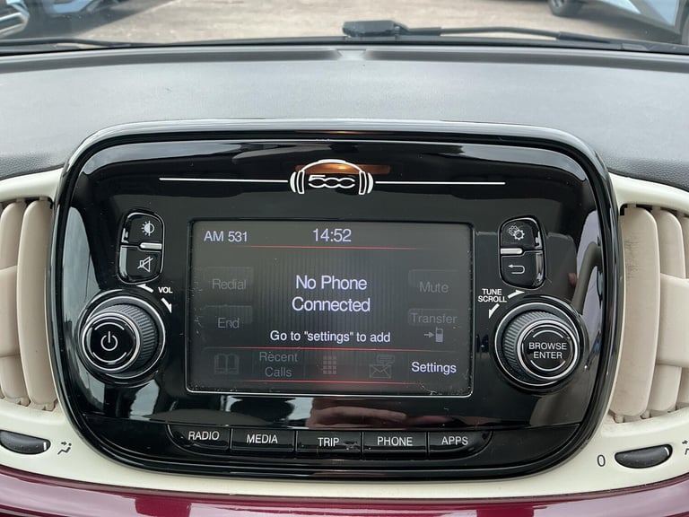2018 Fiat 500 1.2 Lounge Hatchback 3dr Petrol Manual Euro 6 (s/s) (69 bhp) HATCHBACK Petrol Manual