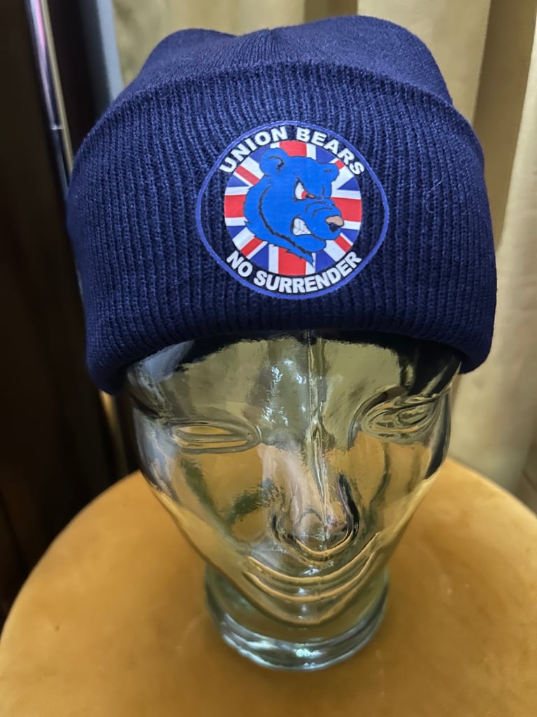 image for Union bears beanie hat blue brand new
