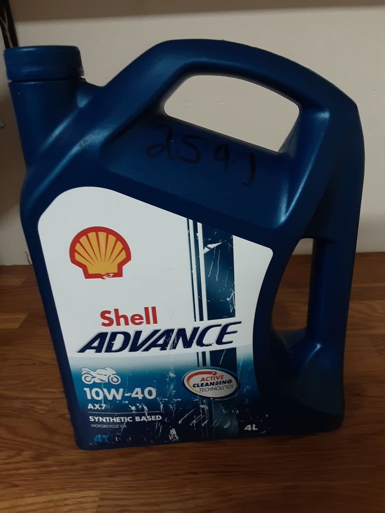 image for Shell Advance 10W-40 Motorcycle Oil AX7