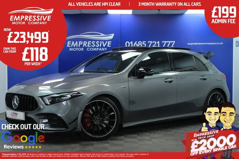 image for 2019 69 MERCEDES-BENZ A-CLASS 2.0 A35 AMG (PREMIUM PLUS) HATCHBACK 5DR PETROL SP