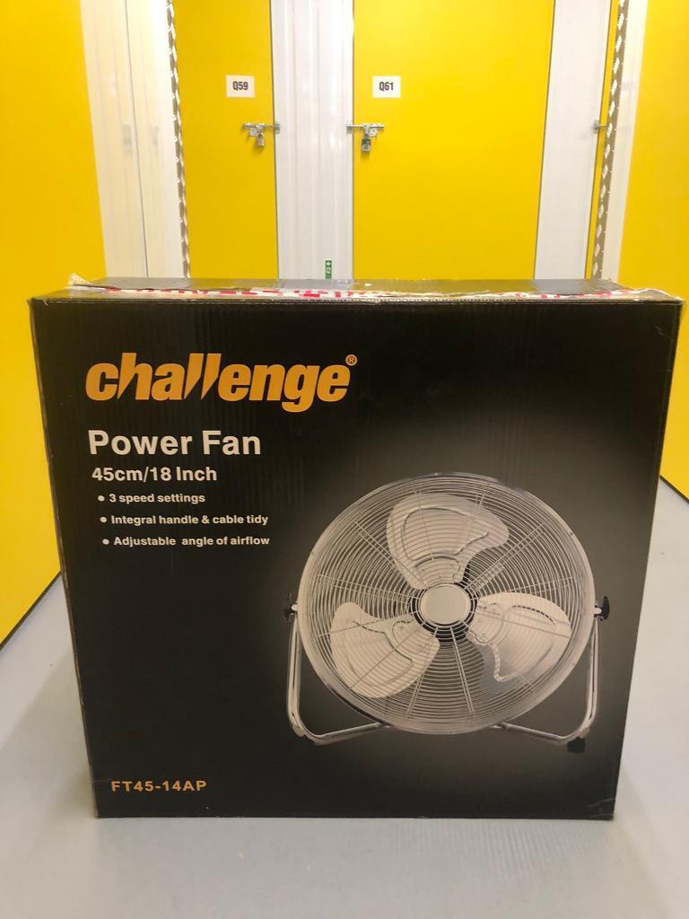 Challenge Chrome Tilt Floor Fan - 18inch/45cm