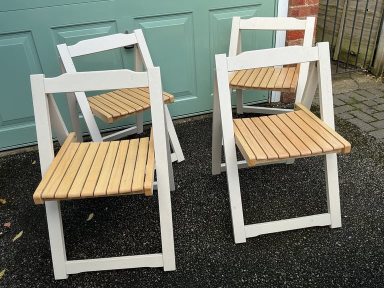 image for 4 Wooden Folding Chairs.