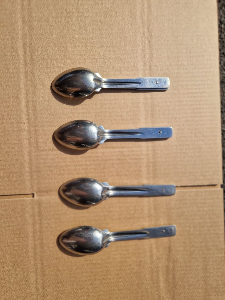 Polish military essentials kit - spoon + fork 1958 - £5 each.