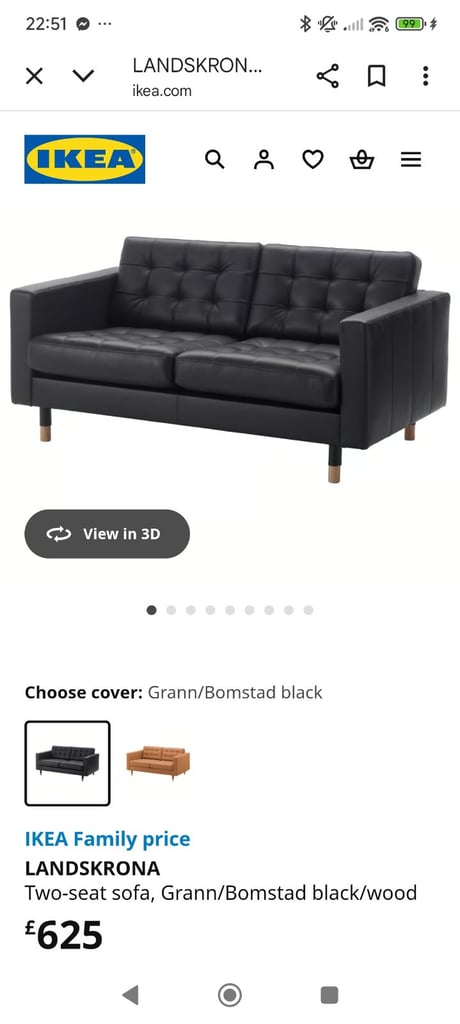 2×2 seater IKEA sofas
