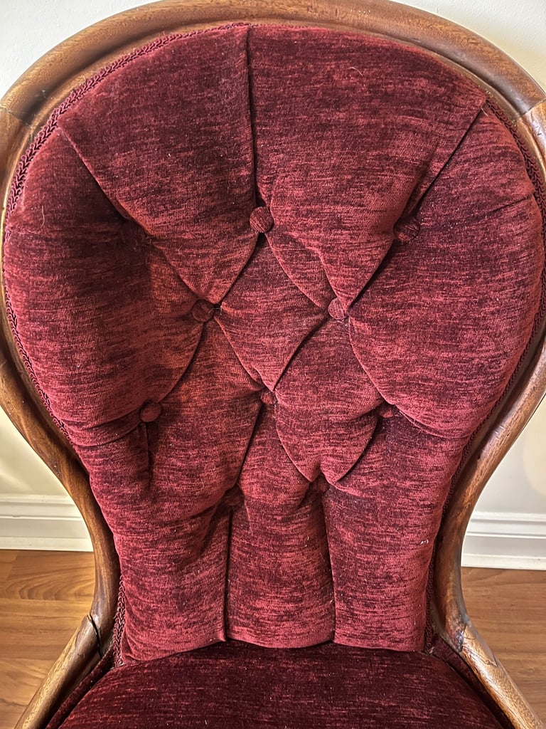Antique Victorian nursing chair 