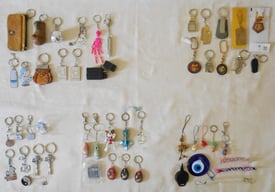 Key ring collection job lot. Mix of new and used. Qty 51 pieces (Ref: 185)