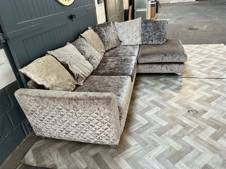 Sofology Crushed L shape sofa, FREE DELIVERY 